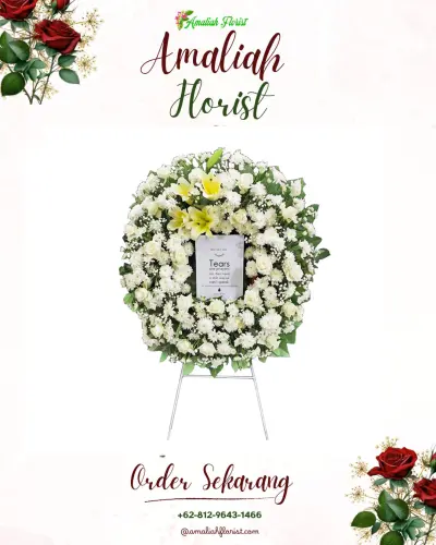 Krans Bunga Duka Cita di Tembuku